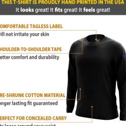 We The People Holsters Basic - + Blue Long Sleeve Shirt Black Best