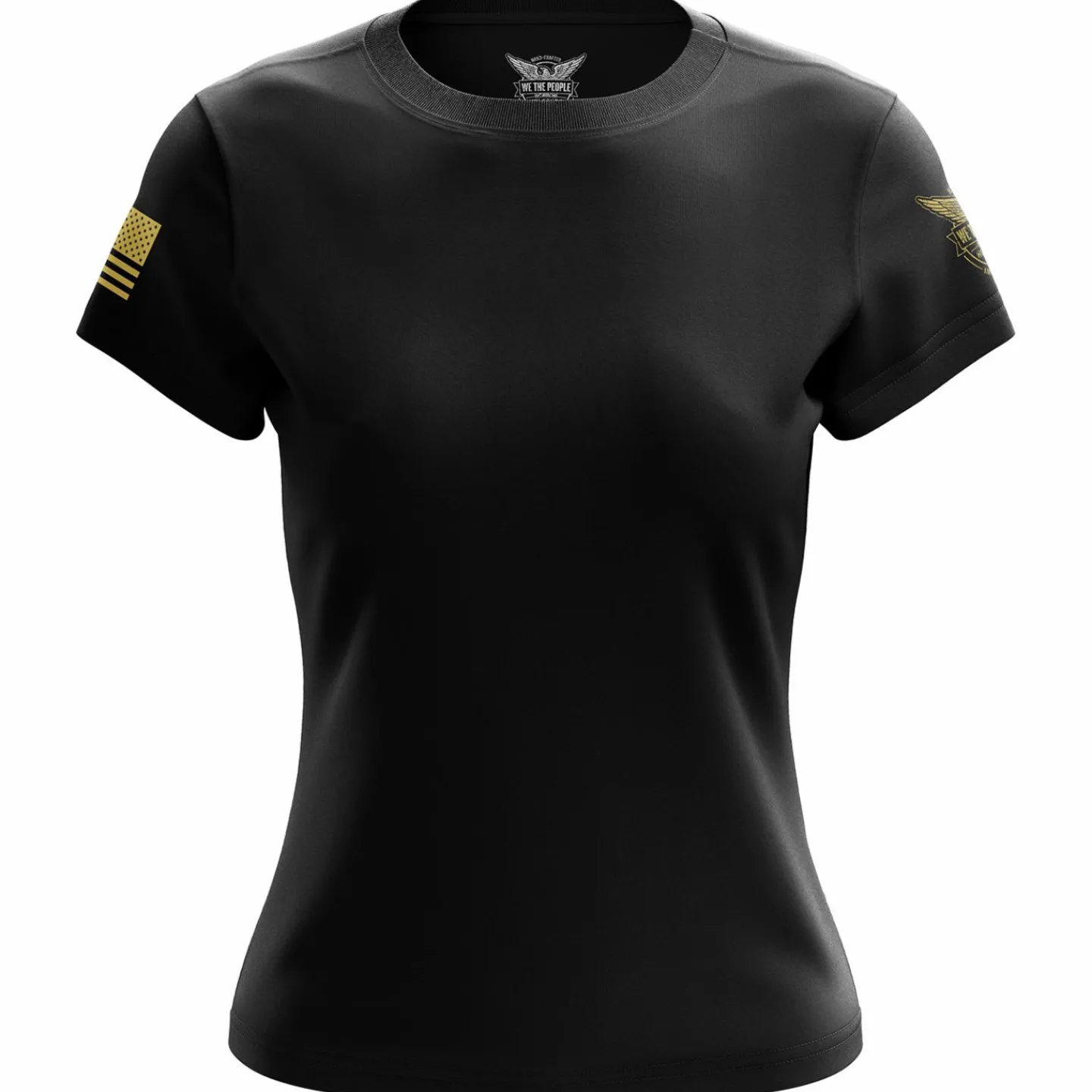 We The People Holsters Basic - + Gold Women's Short Sleeve Shirt Black Discount