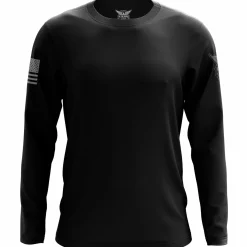 We The People Holsters Basic - + Gray Long Sleeve Shirt Black Clearance