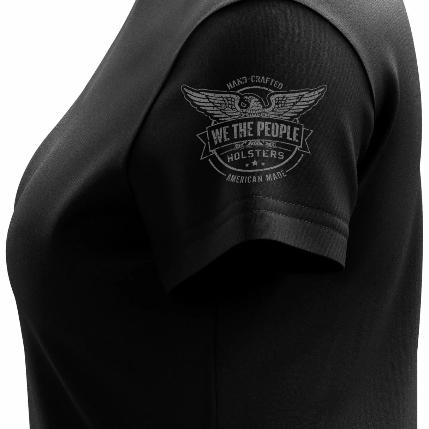 We The People Holsters Basic - + Gray Women's Short Sleeve Shirt Black Clearance
