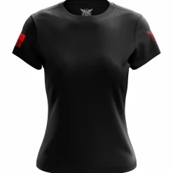 We The People Holsters Basic - + Red Women's Short Sleeve Shirt Black Sale