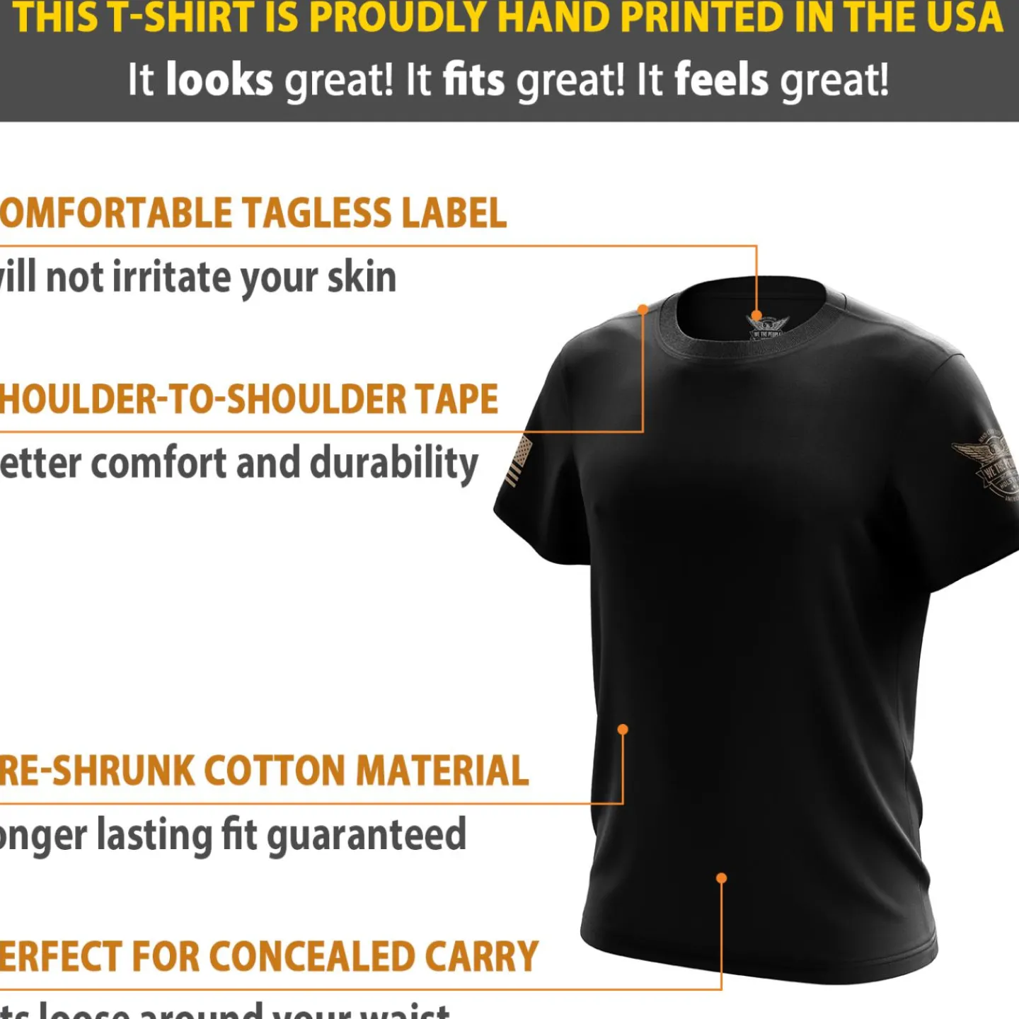 We The People Holsters Basic - + Tan Short Sleeve Shirt Black Outlet