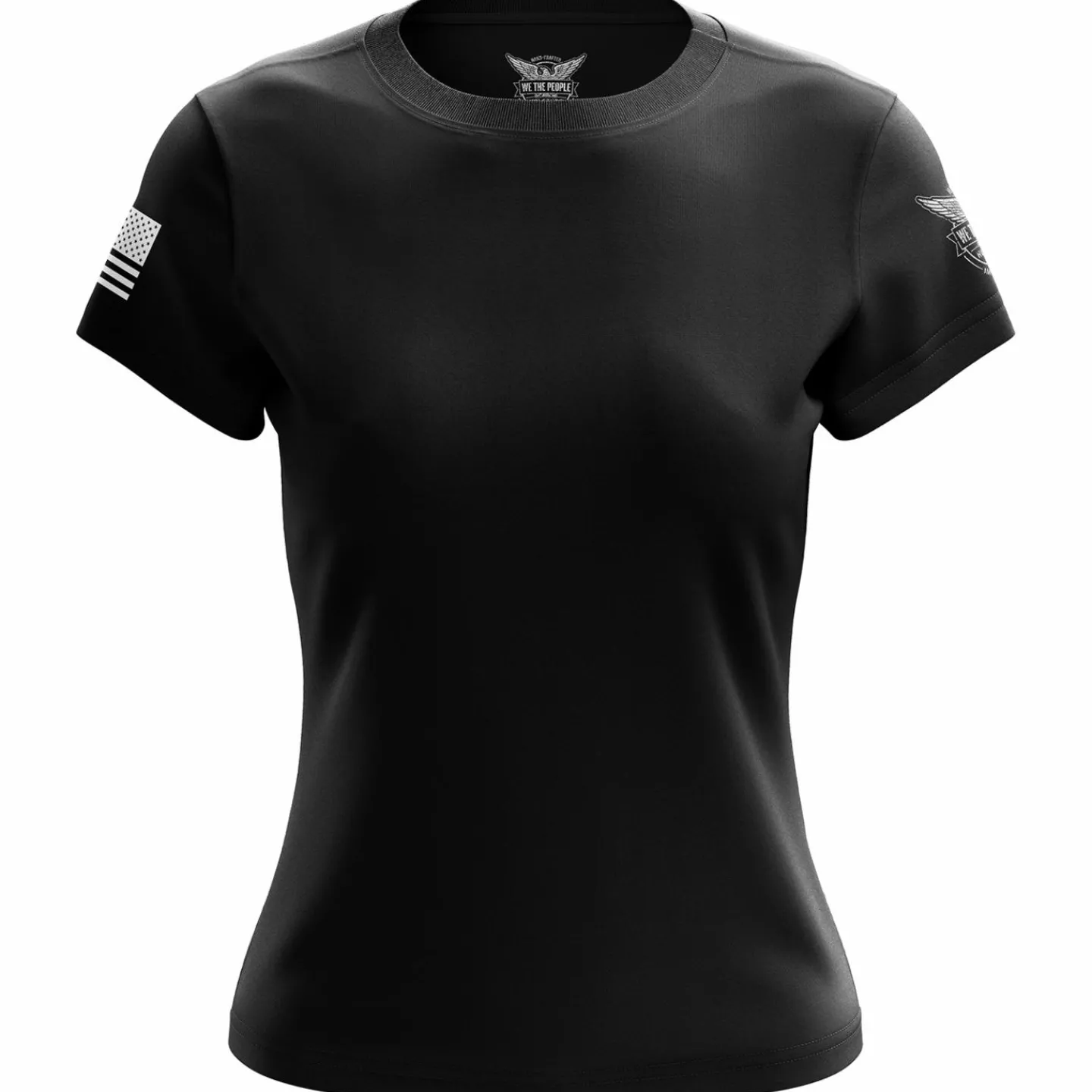We The People Holsters Basic - + White Women's Short Sleeve Shirt Black Best