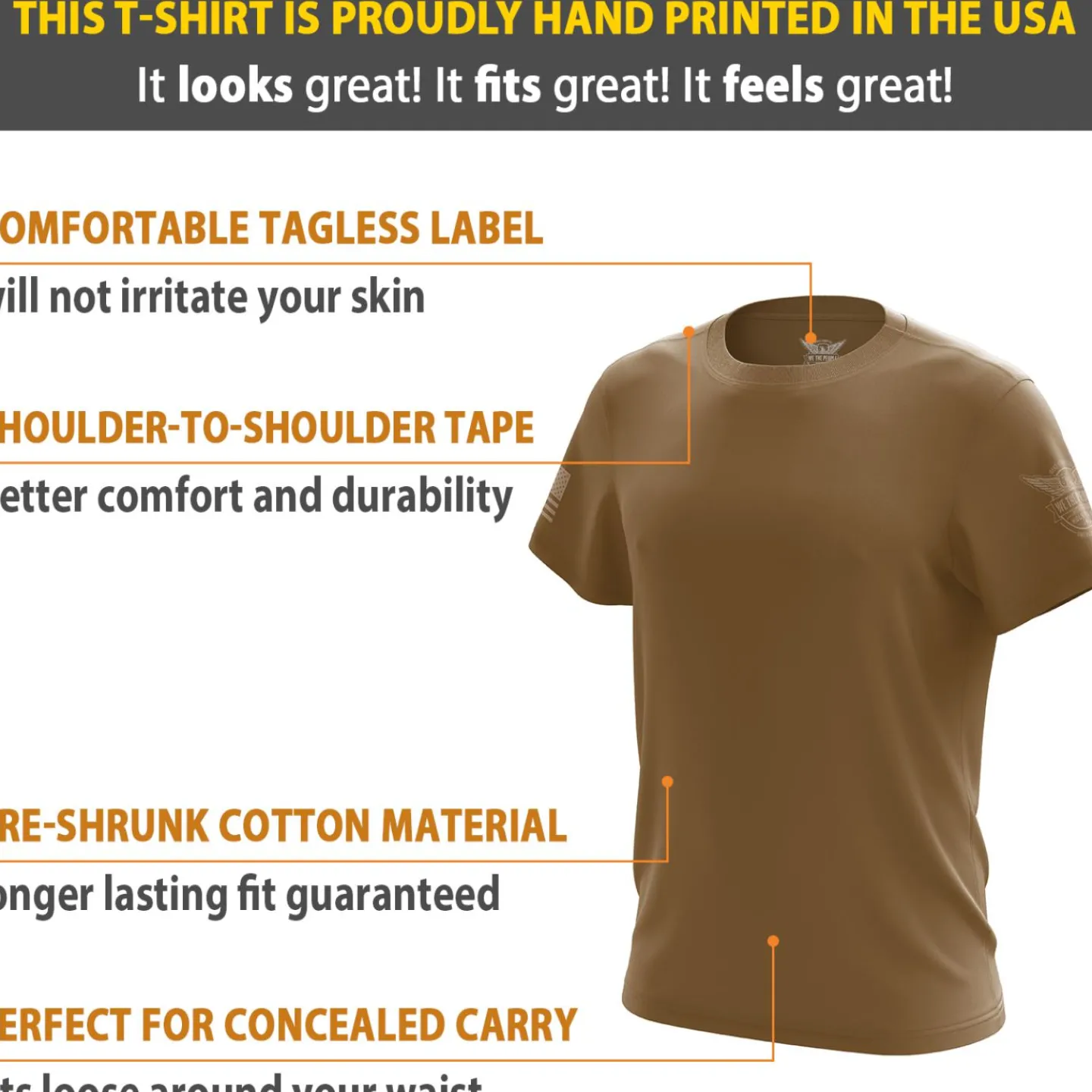 We The People Holsters Basic - + Tan Short Sleeve Shirt Coyote Best
