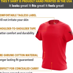 We The People Holsters Basic - + Black Short Sleeve Shirt Red Best
