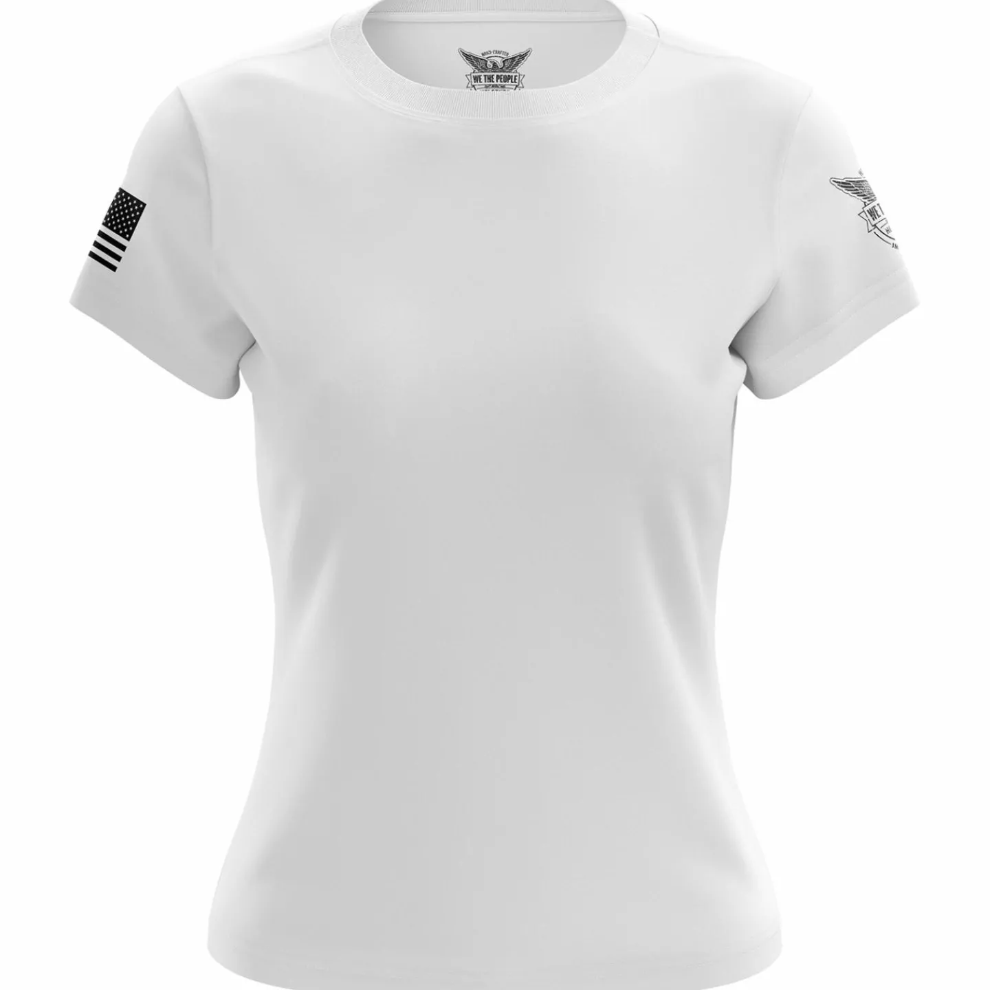 We The People Holsters Basic - + Black Women's Short Sleeve Shirt White Clearance
