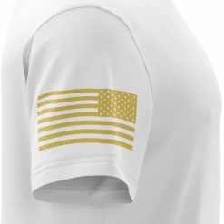 We The People Holsters Basic - + Gold Short Sleeve Shirt White New