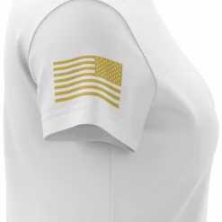 We The People Holsters Basic - + Gold Women's Short Sleeve Shirt White