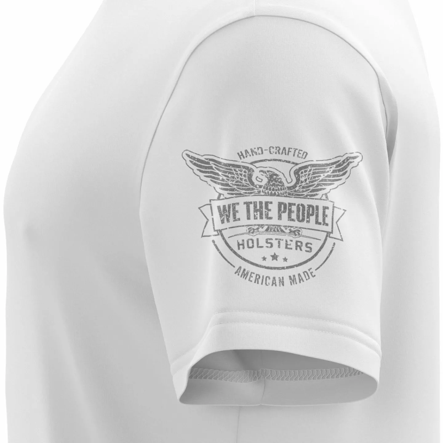 We The People Holsters Basic - + Gray Short Sleeve Shirt White New