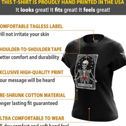 We The People Holsters Be My Valentine Women's Short Sleeve Shirt Black Sale