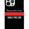 We The People Holsters Because She's Mine - Firefighter Thin Red Line Case New