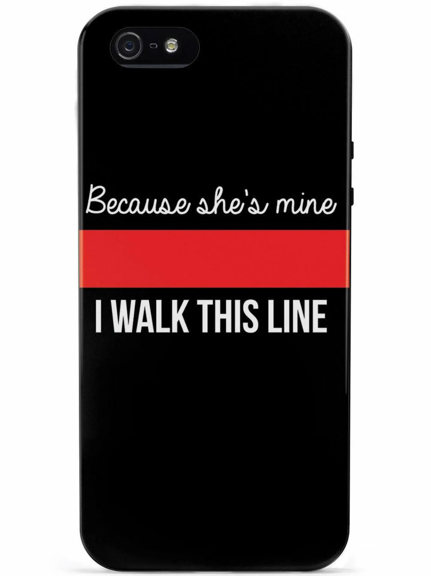 We The People Holsters Because She's Mine - Firefighter Thin Red Line Case New