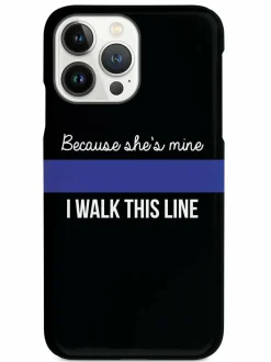 We The People Holsters Because She's Mine - Police Officer Thin Blue Line Case Discount
