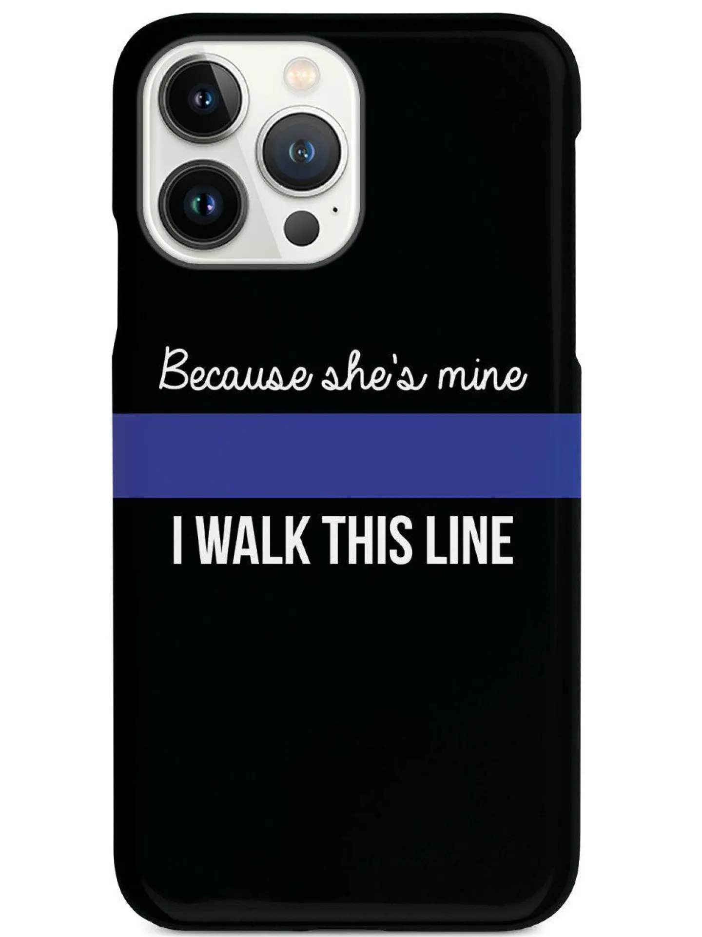 We The People Holsters Because She's Mine - Police Officer Thin Blue Line Case Discount