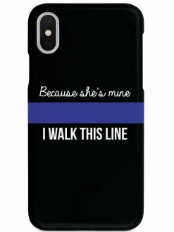 We The People Holsters Because She's Mine - Police Officer Thin Blue Line Case Discount