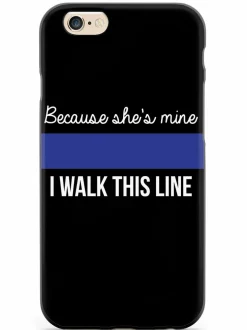 We The People Holsters Because She's Mine - Police Officer Thin Blue Line Case Discount