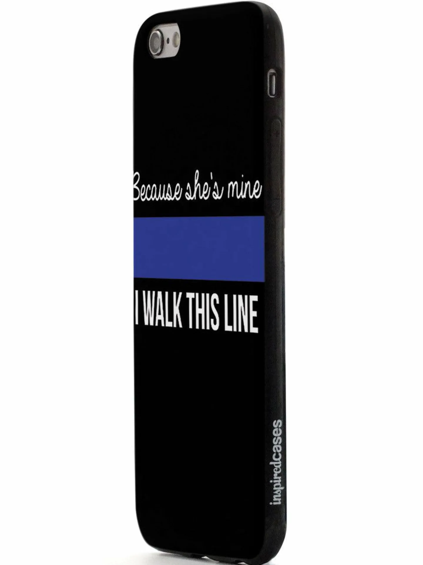 We The People Holsters Because She's Mine - Police Officer Thin Blue Line Case Discount