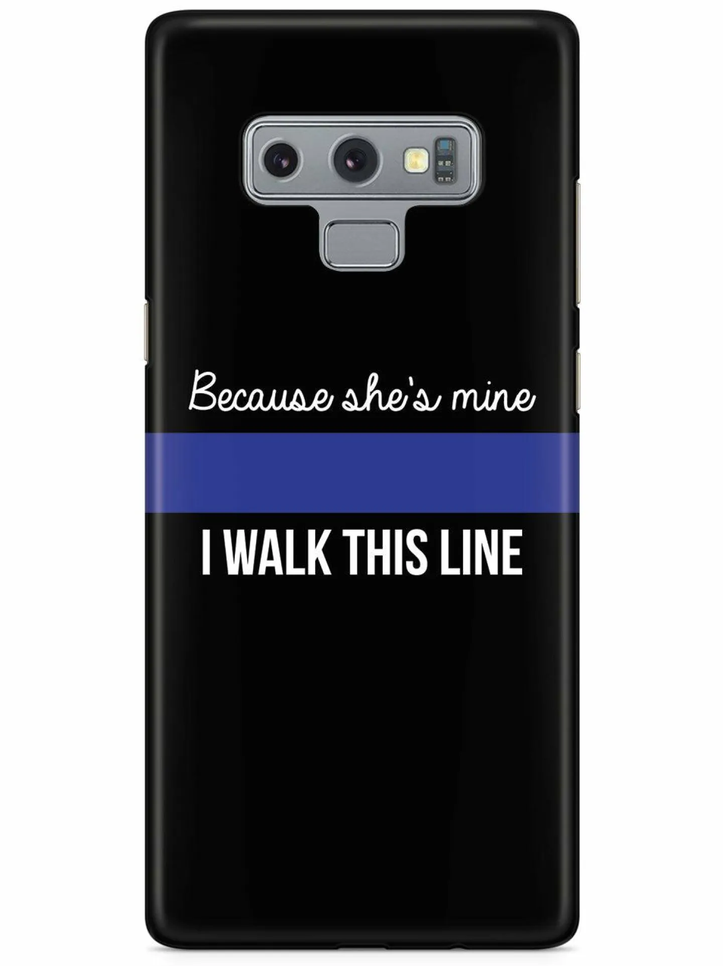 We The People Holsters Because She's Mine - Police Officer Thin Blue Line Case Discount