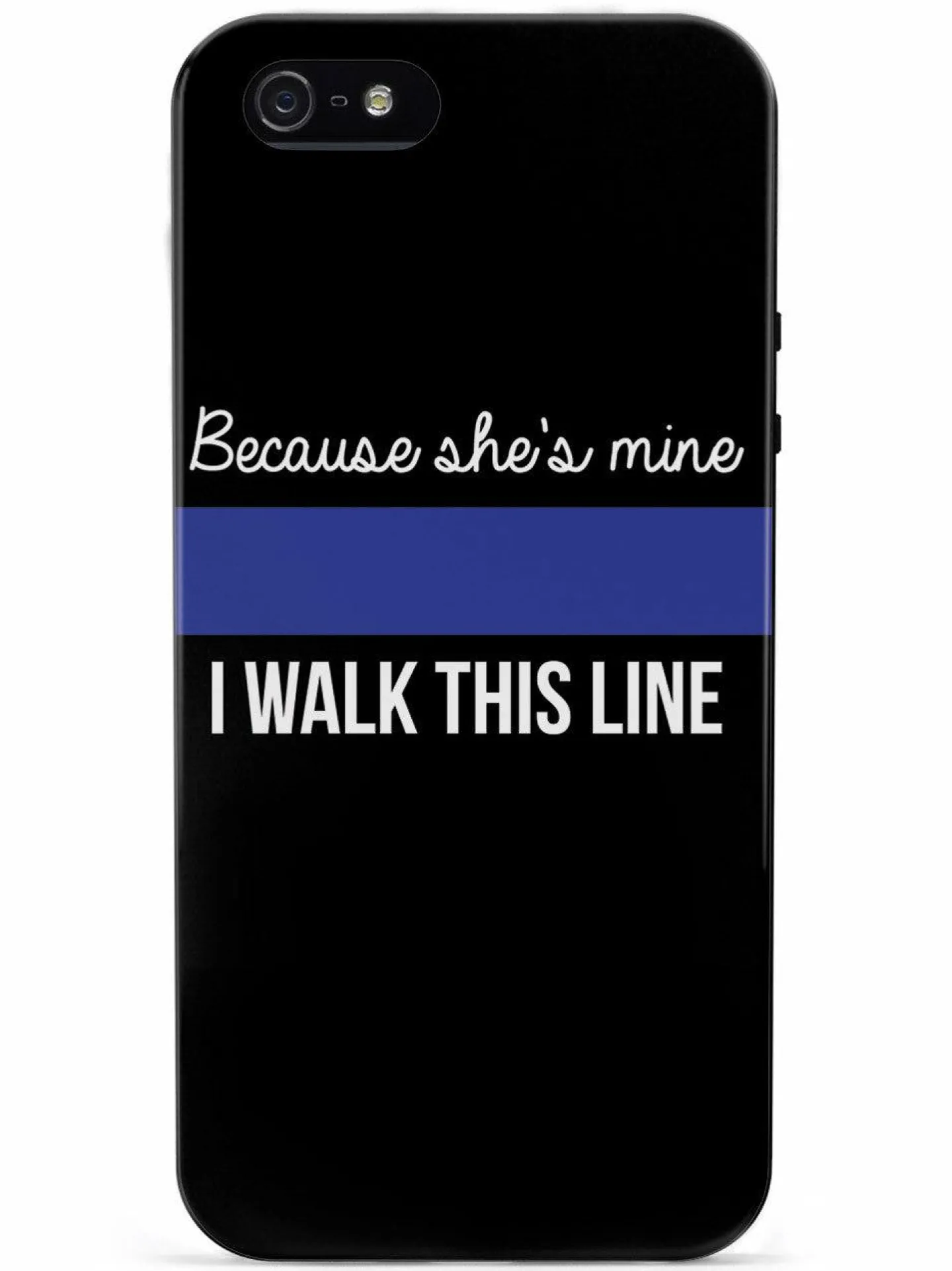 We The People Holsters Because She's Mine - Police Officer Thin Blue Line Case Discount