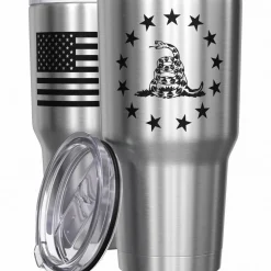 We The People Holsters Betsy Ross Gadsden Flag + American Flag Stainless Steel Tumbler Online