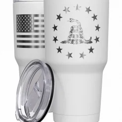 We The People Holsters Betsy Ross Gadsden Flag + American Flag Stainless Steel Tumbler Online