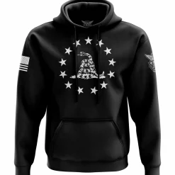 We The People Holsters Betsy Ross Gadsden Flag Hoodie Black