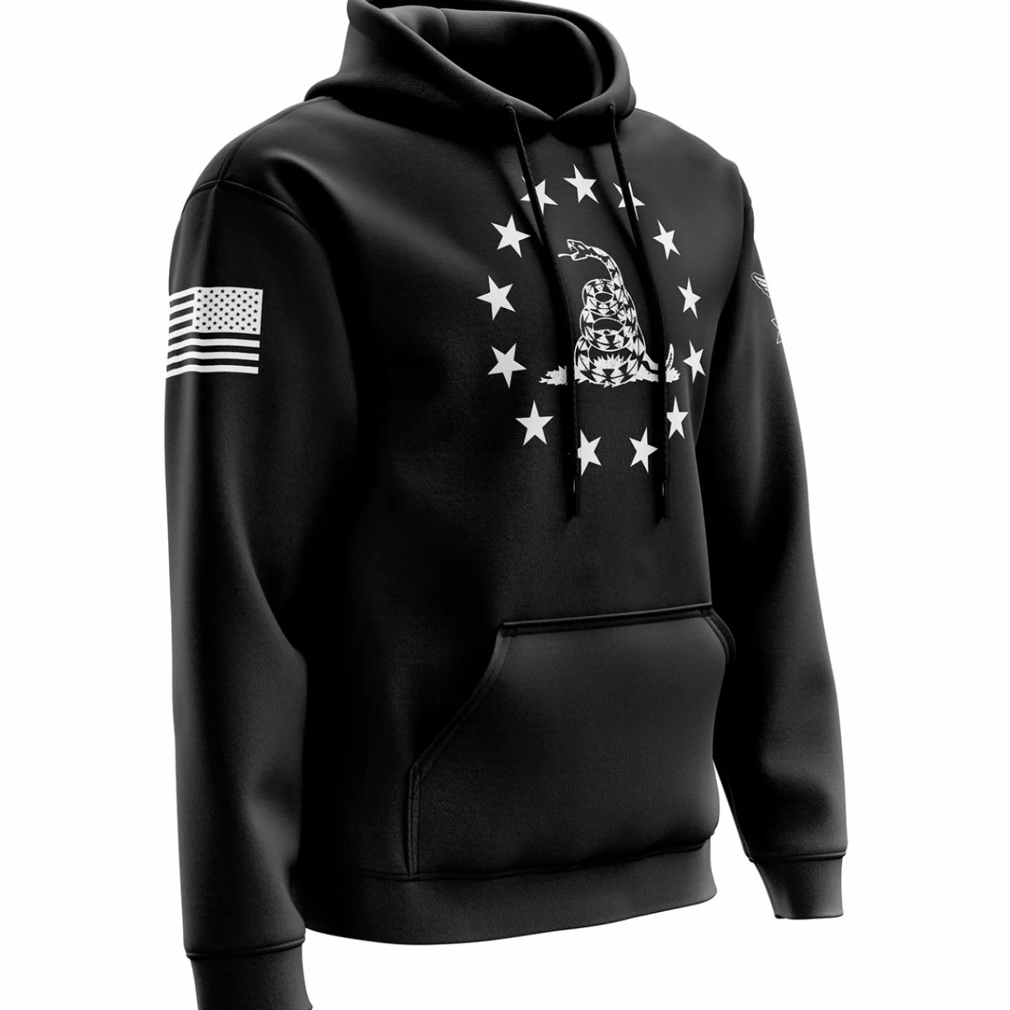 We The People Holsters Betsy Ross Gadsden Flag Hoodie Black