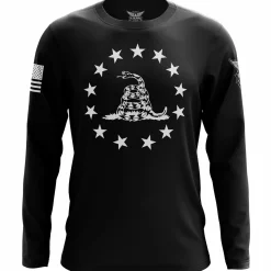 We The People Holsters Betsy Ross Gadsden Flag Long Sleeve Shirt Black Best