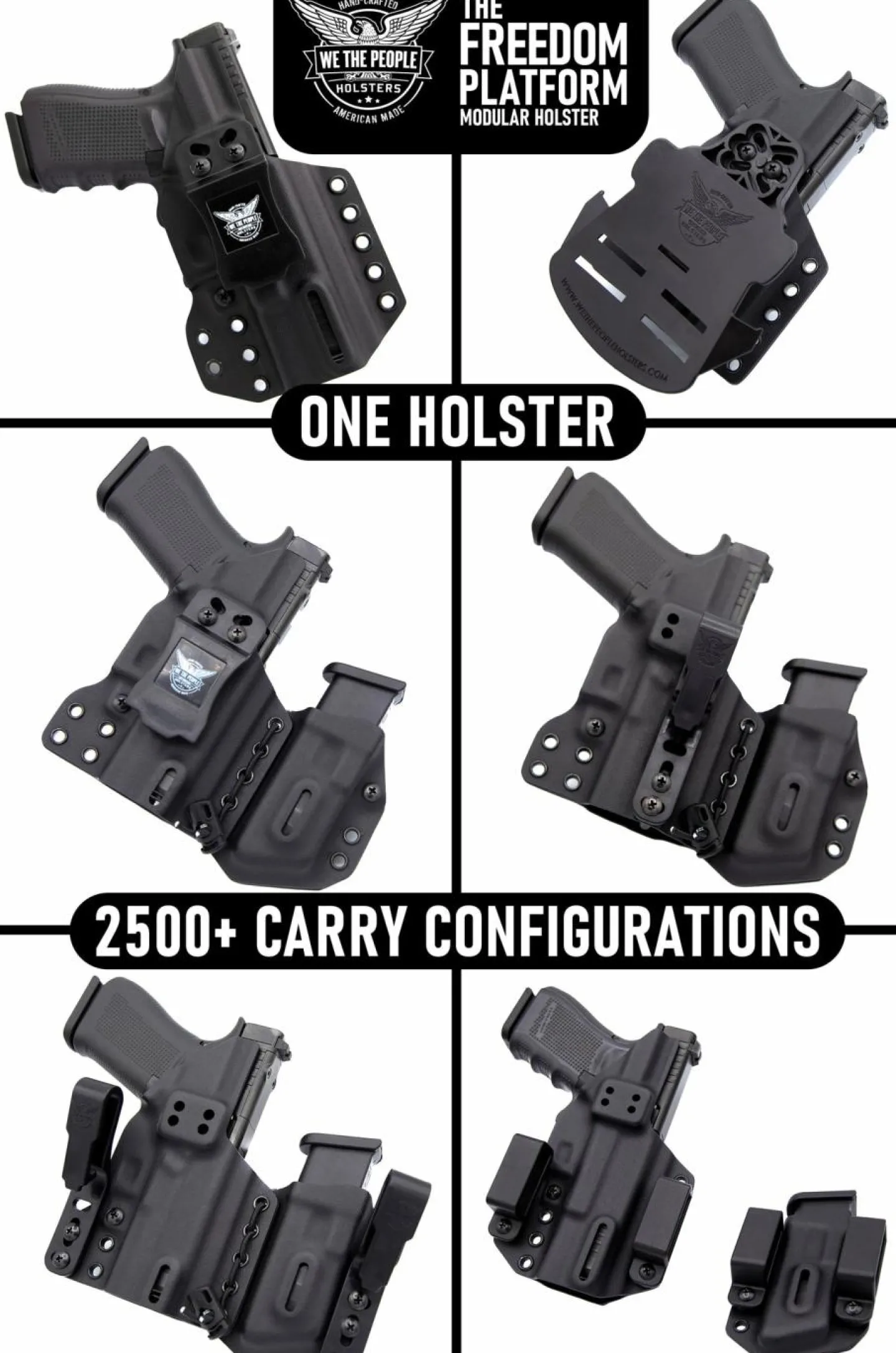 We The People Holsters Black Freedom Holster Platform - Platinum Edition Best
