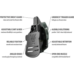We The People Holsters Black Multicam Custom Printed Holster - OWB Kydex Holster Discount