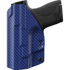 We The People Holsters Blue Carbon Fiber Custom Kydex IWB Holster for Concealed Carry Clearance