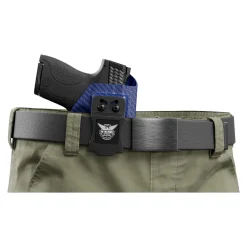 We The People Holsters Blue Carbon Fiber Custom Kydex IWB Holster for Concealed Carry Clearance