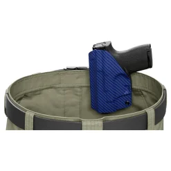 We The People Holsters Blue Carbon Fiber Custom Kydex IWB Holster for Concealed Carry Clearance