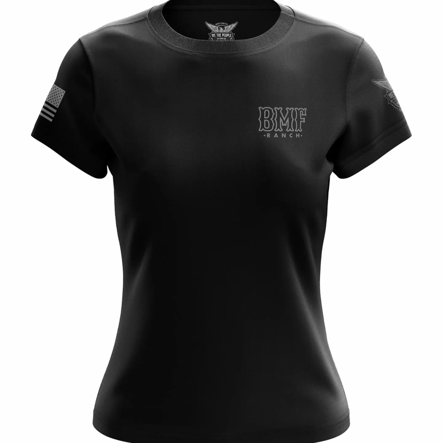We The People Holsters BMF Bison Women's Short Sleeve Shirt Black Clearance