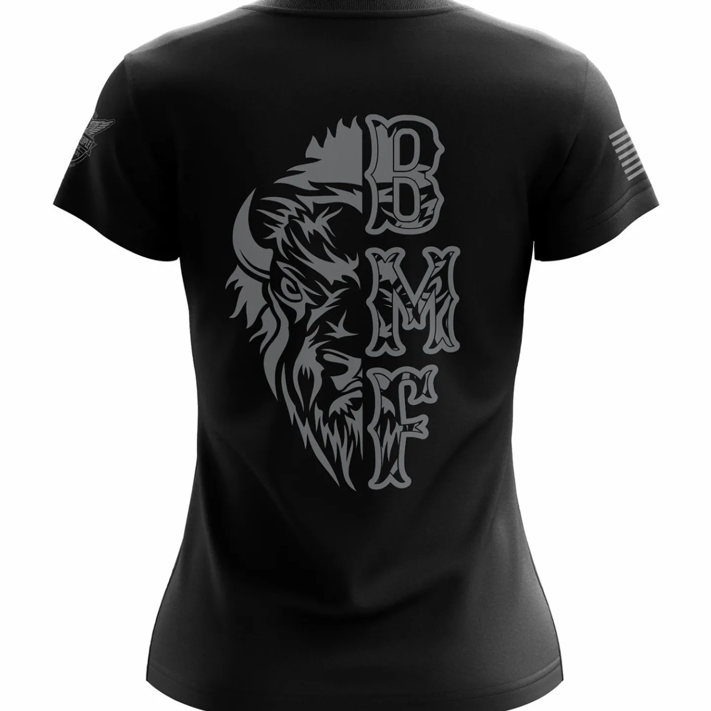We The People Holsters BMF Bison Women's Short Sleeve Shirt Black Clearance