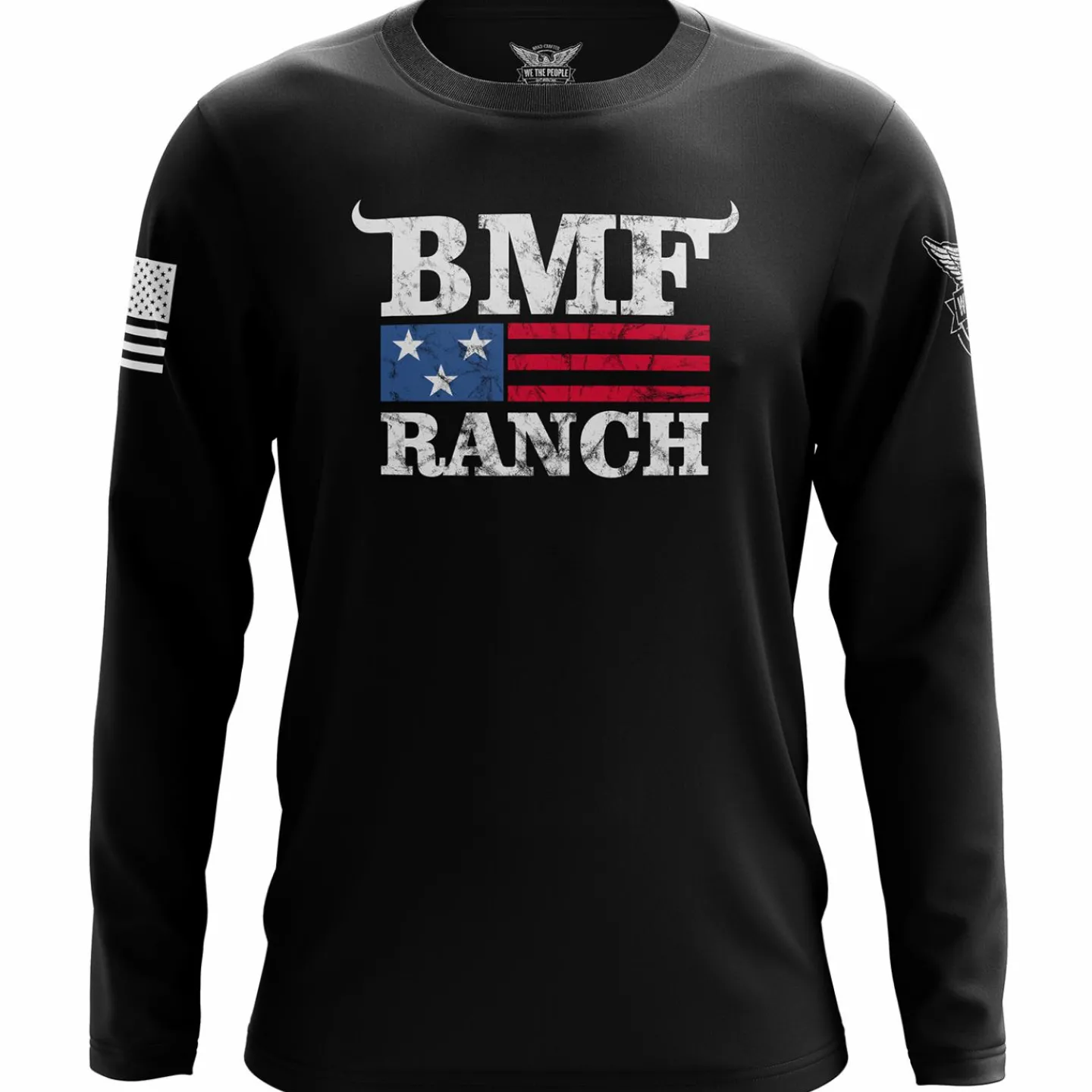 We The People Holsters BMF Ranch Flag Long Sleeve Shirt Black Sale