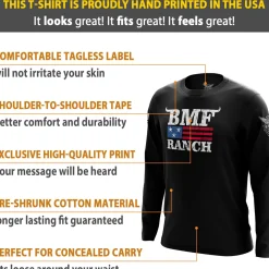 We The People Holsters BMF Ranch Flag Long Sleeve Shirt Black Sale