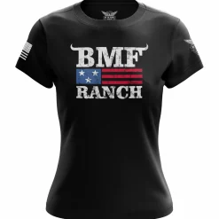 We The People Holsters BMF Ranch Flag Women's Short Sleeve Shirt Black Outlet