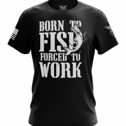 We The People Holsters Born to Fish Forced to Work Short Sleeve Shirt Online