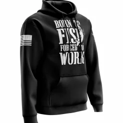 We The People Holsters Born to Fish Forced to Work Hoodie Black Best
