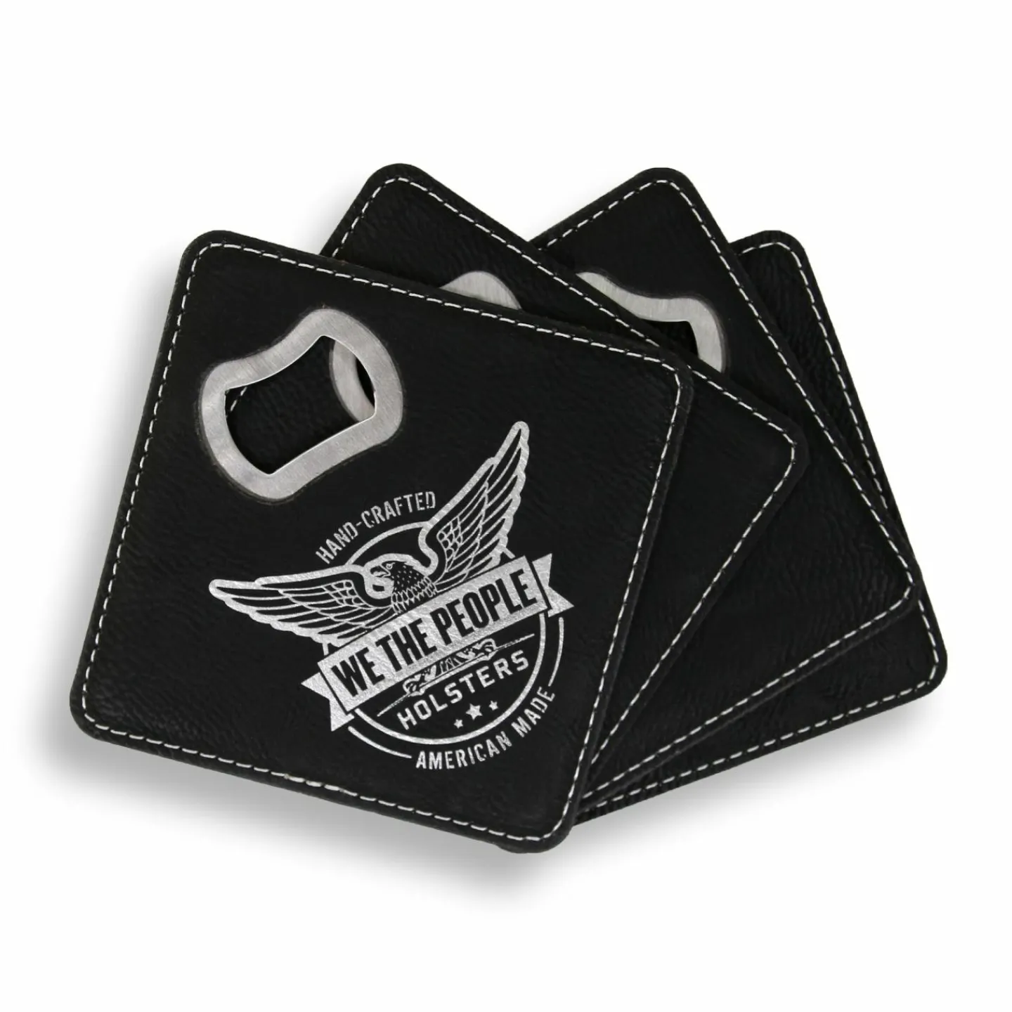 We The People Holsters Bottle Opener Coasters - Set of 4 Online