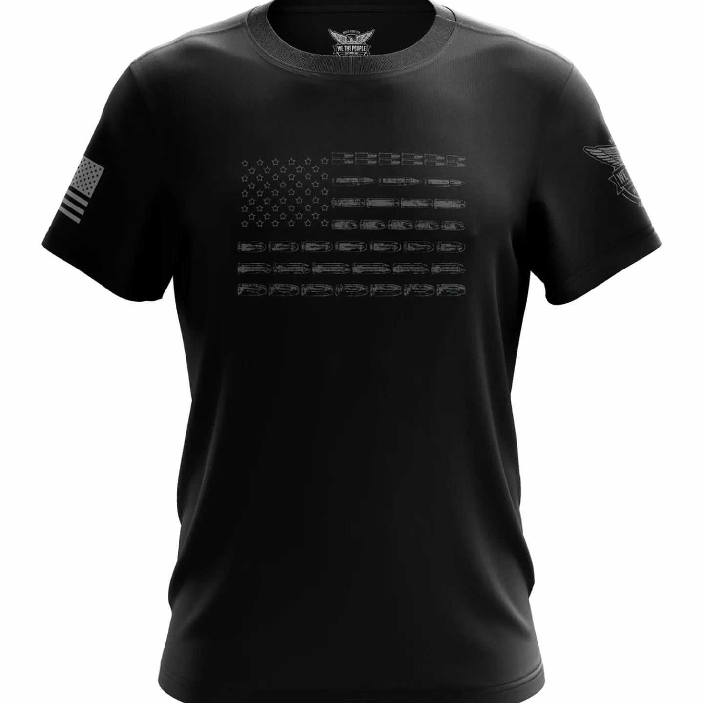 We The People Holsters Bullet Flag Short Sleeve Shirt Black Discount