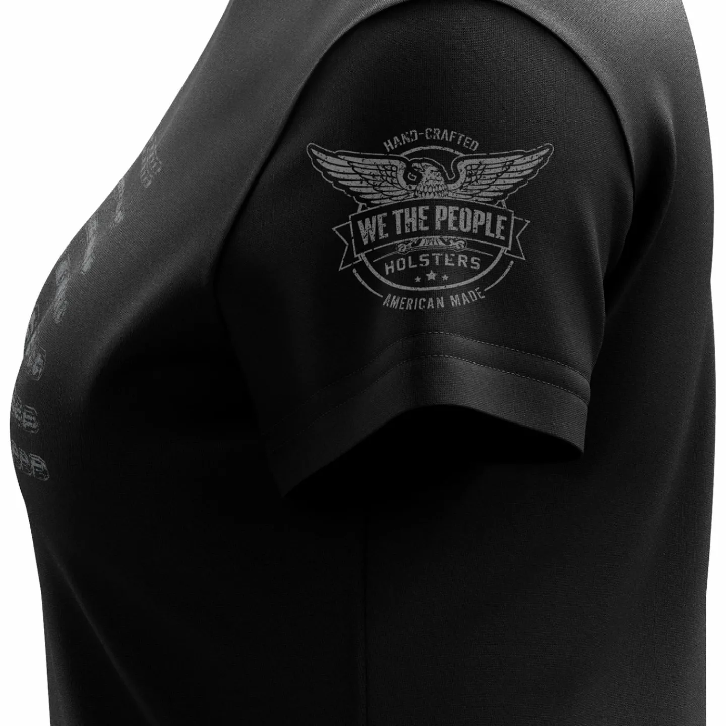 We The People Holsters Bullet Flag Women's Short Sleeve Shirt Black Best