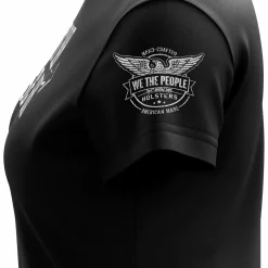 We The People Holsters Can't Ban These Guns Women's Short Sleeve Shirt Black Clearance