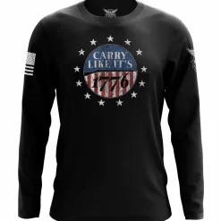 We The People Holsters Carry Like It's 1776 Long Sleeve Shirt Black Outlet