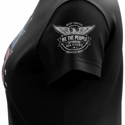 We The People Holsters Carry Like It's 1776 Women's Short Sleeve Shirt Black Clearance