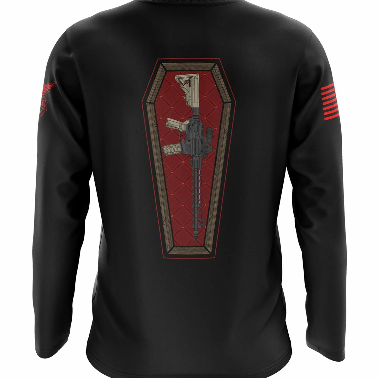 We The People Holsters Casket Carry Long Sleeve Shirt Black Discount