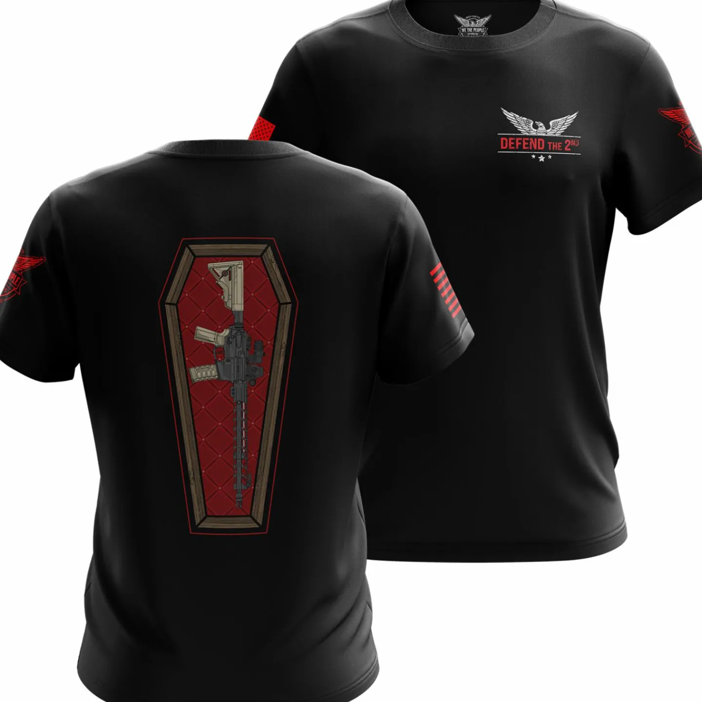 We The People Holsters Casket Carry Short Sleeve Shirt Black Sale