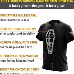 We The People Holsters Coffin Carry Short Sleeve Shirt Black Outlet