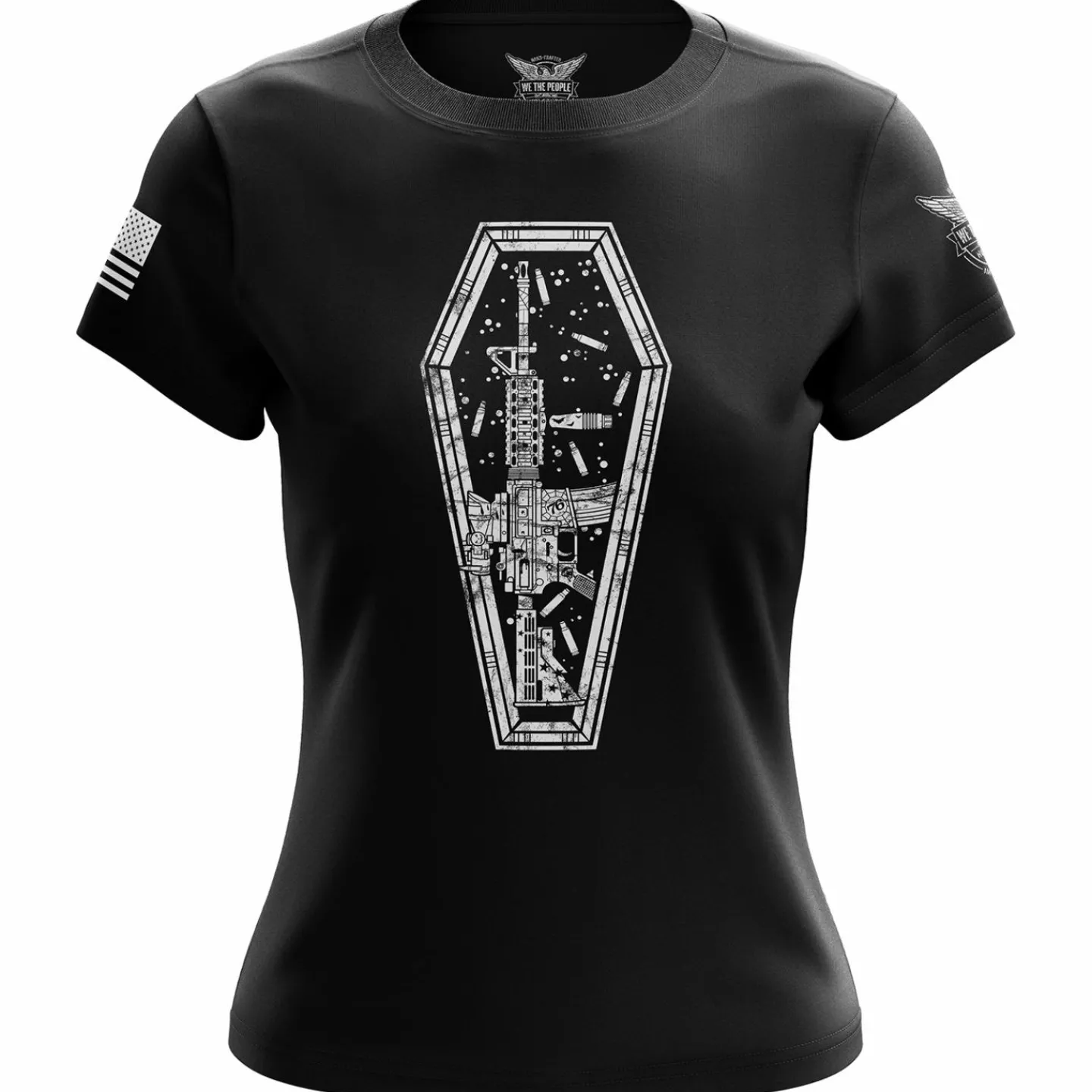 We The People Holsters Coffin Carry Women's Short Sleeve Shirt Black
